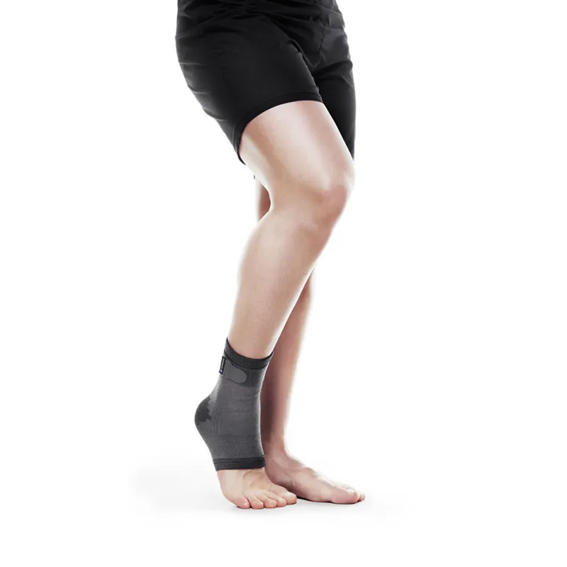 Fitness Mad QD Knitted Ankle Support Grey-3